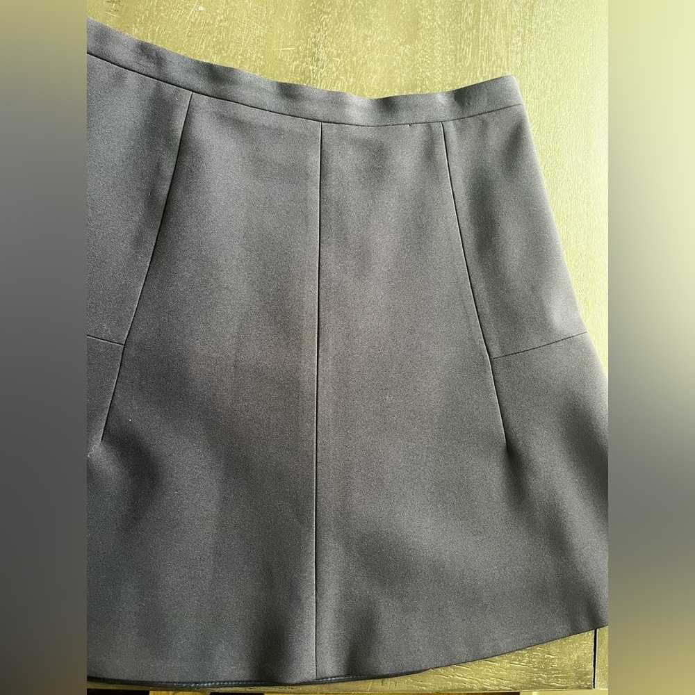 J.Crew Navy Blue Asymmetrical Seam A-Line Mini Skirt Size 10 Preppy Classic - Picture 5 of 7
